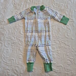 Hanna Andersson girls or boys size 50 or 0-6 months footless multi dot pajama